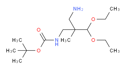 tert-butyl N-[2-(aminomethyl)-3,3-diethoxy-2-methylpropyl]carbamate