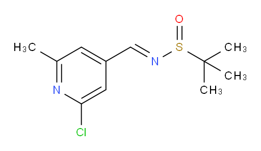 N-[(2-chloro-6-methylpyridin-4-yl)methylidene]-2-methylpropane-2-sulfinamide