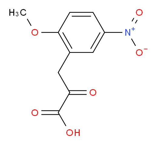 3-(2-methoxy-5-nitrophenyl)-2-oxopropanoic acid