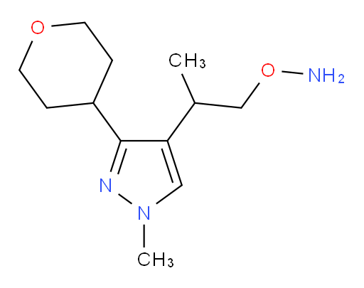 O-{2-[1-methyl-3-(oxan-4-yl)-1H-pyrazol-4-yl]propyl}hydroxylamine