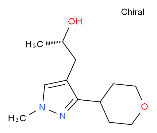(2S)-1-[1-methyl-3-(oxan-4-yl)-1H-pyrazol-4-yl]propan-2-ol