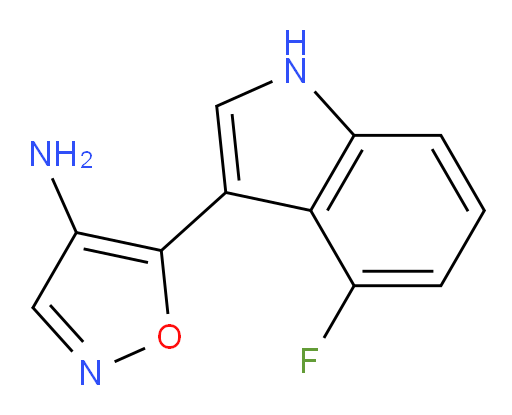 5-(4-fluoro-1H-indol-3-yl)-1,2-oxazol-4-amine