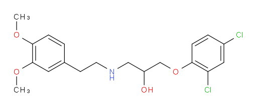 1-(2,4-dichlorophenoxy)-3-{[2-(3,4-dimethoxyphenyl)ethyl]amino}propan-2-ol
