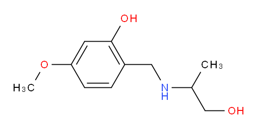 2-{[(1-hydroxypropan-2-yl)amino]methyl}-5-methoxyphenol