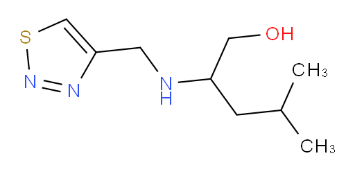 4-methyl-2-{[(1,2,3-thiadiazol-4-yl)methyl]amino}pentan-1-ol