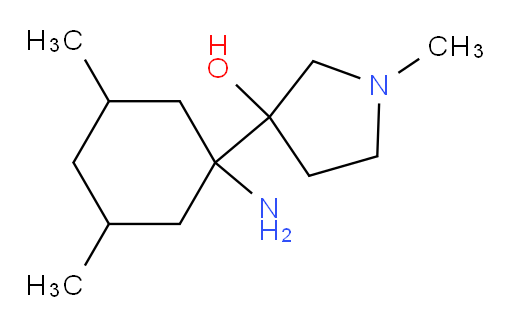 3-(1-amino-3,5-dimethylcyclohexyl)-1-methylpyrrolidin-3-ol