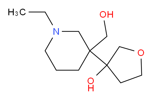 3-[1-ethyl-3-(hydroxymethyl)piperidin-3-yl]oxolan-3-ol