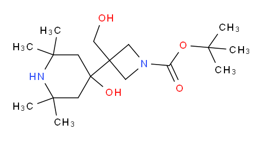 tert-butyl 3-(4-hydroxy-2,2,6,6-tetramethylpiperidin-4-yl)-3-(hydroxymethyl)azetidine-1-carboxylate