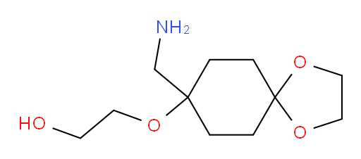 2-{[8-(aminomethyl)-1,4-dioxaspiro[4.5]decan-8-yl]oxy}ethan-1-ol