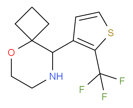 9-[2-(trifluoromethyl)thiophen-3-yl]-5-oxa-8-azaspiro[3.5]nonane
