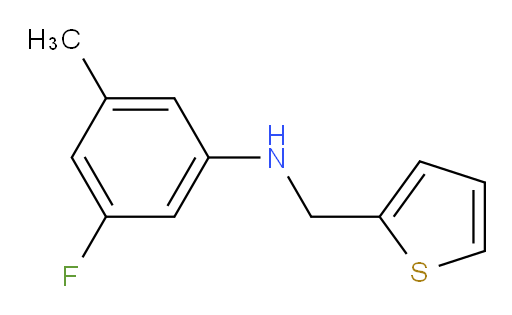 3-fluoro-5-methyl-N-[(thiophen-2-yl)methyl]aniline