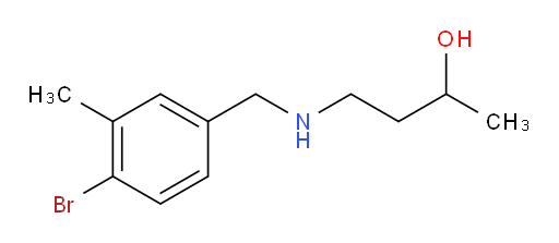 4-{[(4-bromo-3-methylphenyl)methyl]amino}butan-2-ol