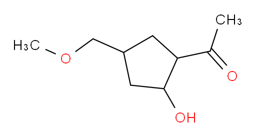 1-[2-hydroxy-4-(methoxymethyl)cyclopentyl]ethan-1-one