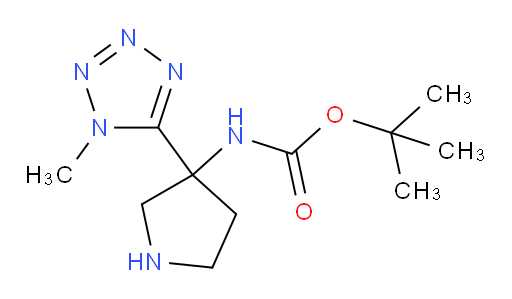 tert-butyl N-[3-(1-methyl-1H-1,2,3,4-tetrazol-5-yl)pyrrolidin-3-yl]carbamate