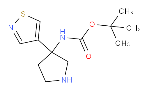 tert-butyl N-[3-(1,2-thiazol-4-yl)pyrrolidin-3-yl]carbamate