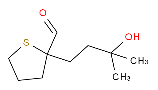 2-(3-hydroxy-3-methylbutyl)thiolane-2-carbaldehyde