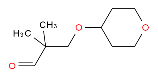 2,2-dimethyl-3-(oxan-4-yloxy)propanal