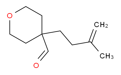 4-(3-methylbut-3-en-1-yl)oxane-4-carbaldehyde