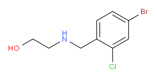 2-{[(4-bromo-2-chlorophenyl)methyl]amino}ethan-1-ol