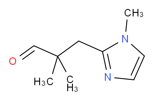 2,2-dimethyl-3-(1-methyl-1H-imidazol-2-yl)propanal