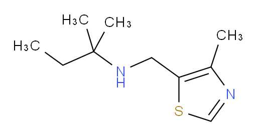 [(4-methyl-1,3-thiazol-5-yl)methyl](2-methylbutan-2-yl)amine