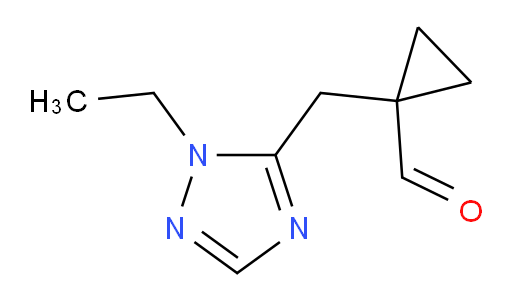 1-[(1-ethyl-1H-1,2,4-triazol-5-yl)methyl]cyclopropane-1-carbaldehyde