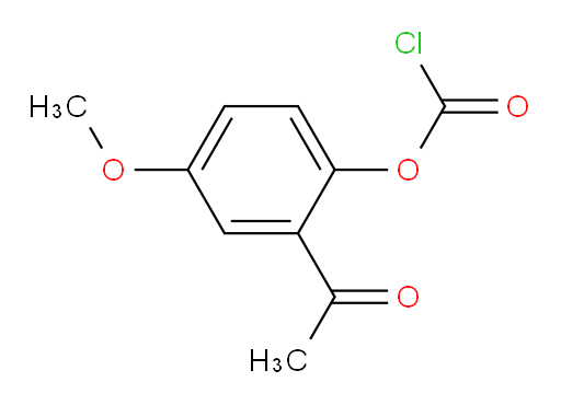 2-acetyl-4-methoxyphenyl chloroformate