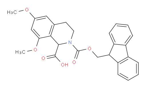 2-[(9H-fluoren-9-ylmethoxy)carbonyl]-6,8-dimethoxy-1,2,3,4-tetrahydroisoquinoline-1-carboxylic acid
