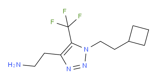2-[1-(2-cyclobutylethyl)-5-(trifluoromethyl)-1H-1,2,3-triazol-4-yl]ethan-1-amine