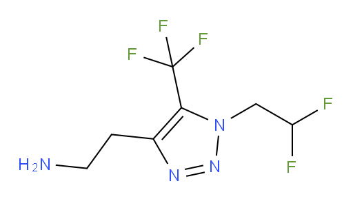 2-[1-(2,2-difluoroethyl)-5-(trifluoromethyl)-1H-1,2,3-triazol-4-yl]ethan-1-amine