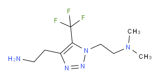 2-{1-[2-(dimethylamino)ethyl]-5-(trifluoromethyl)-1H-1,2,3-triazol-4-yl}ethan-1-amine
