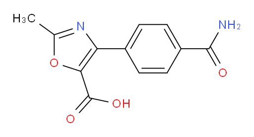 4-(4-carbamoylphenyl)-2-methyl-1,3-oxazole-5-carboxylic acid