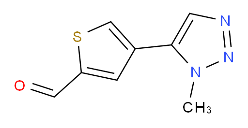 4-(1-methyl-1H-1,2,3-triazol-5-yl)thiophene-2-carbaldehyde