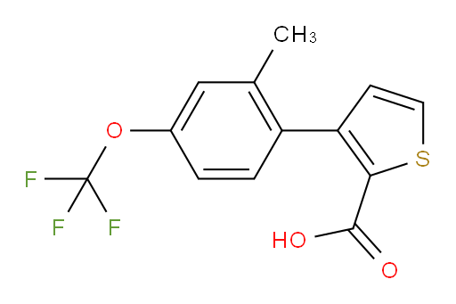 3-[2-methyl-4-(trifluoromethoxy)phenyl]thiophene-2-carboxylic acid