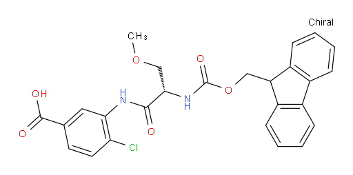 4-chloro-3-[(2S)-2-({[(9H-fluoren-9-yl)methoxy]carbonyl}amino)-3-methoxypropanamido]benzoic acid