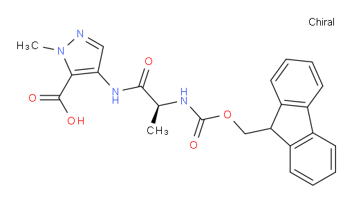 4-[(2S)-2-({[(9H-fluoren-9-yl)methoxy]carbonyl}amino)propanamido]-1-methyl-1H-pyrazole-5-carboxylic acid