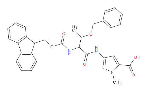 3-[3-(benzyloxy)-2-({[(9H-fluoren-9-yl)methoxy]carbonyl}amino)butanamido]-1-methyl-1H-pyrazole-5-carboxylic acid