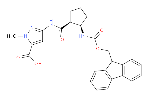 rac-3-[(1R,2S)-2-({[(9H-fluoren-9-yl)methoxy]carbonyl}amino)cyclopentaneamido]-1-methyl-1H-pyrazole-5-carboxylic acid
