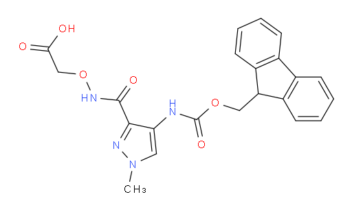2-({[4-({[(9H-fluoren-9-yl)methoxy]carbonyl}amino)-1-methyl-1H-pyrazol-3-yl]formamido}oxy)acetic acid