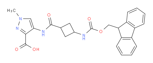 4-[3-({[(9H-fluoren-9-yl)methoxy]carbonyl}amino)cyclobutaneamido]-1-methyl-1H-pyrazole-3-carboxylic acid