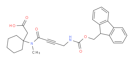 2-{1-[4-({[(9H-fluoren-9-yl)methoxy]carbonyl}amino)-N-methylbut-2-ynamido]cyclohexyl}acetic acid