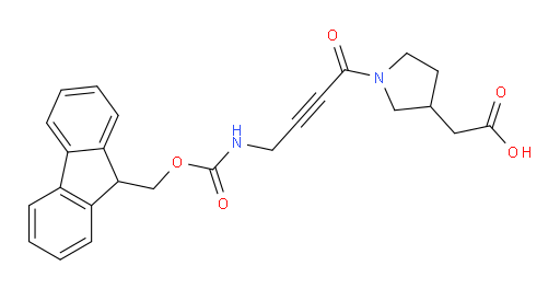 2-{1-[4-({[(9H-fluoren-9-yl)methoxy]carbonyl}amino)but-2-ynoyl]pyrrolidin-3-yl}acetic acid