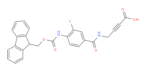 4-{[4-({[(9H-fluoren-9-yl)methoxy]carbonyl}amino)-3-fluorophenyl]formamido}but-2-ynoic acid