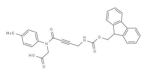 2-[4-({[(9H-fluoren-9-yl)methoxy]carbonyl}amino)-N-(4-methylphenyl)but-2-ynamido]acetic acid