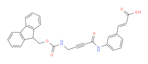 3-{3-[4-({[(9H-fluoren-9-yl)methoxy]carbonyl}amino)but-2-ynamido]phenyl}prop-2-enoic acid