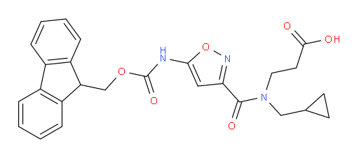 3-[N-(cyclopropylmethyl)-1-[5-({[(9H-fluoren-9-yl)methoxy]carbonyl}amino)-1,2-oxazol-3-yl]formamido]propanoic acid