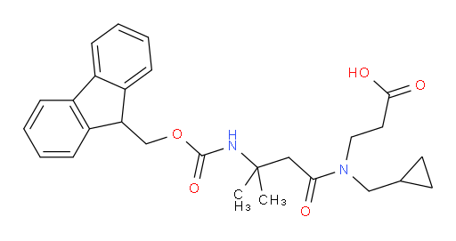 3-[N-(cyclopropylmethyl)-3-({[(9H-fluoren-9-yl)methoxy]carbonyl}amino)-3-methylbutanamido]propanoic acid
