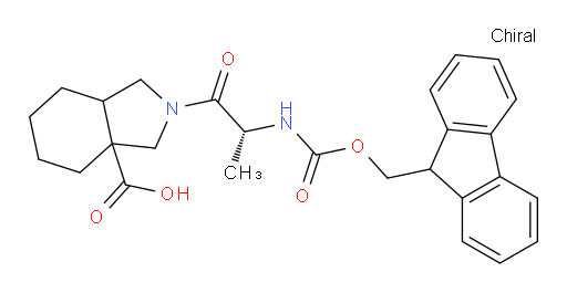 2-[(2R)-2-({[(9H-fluoren-9-yl)methoxy]carbonyl}amino)propanoyl]-octahydro-1H-isoindole-3a-carboxylic acid