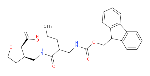 rac-(2R,3R)-3-({2-[({[(9H-fluoren-9-yl)methoxy]carbonyl}amino)methyl]pentanamido}methyl)oxolane-2-carboxylic acid