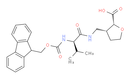 (2RS,3RS)-3-{[(2R)-2-({[(9H-fluoren-9-yl)methoxy]carbonyl}amino)-3-methylbutanamido]methyl}oxolane-2-carboxylic acid